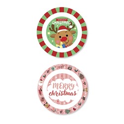 Printed Xmas PP Bowl 16.3cm 2 Asst PDQ