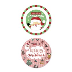 Printed Xmas PP Plate 21cm 2 Asst PDQ