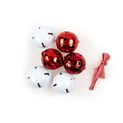 Decoration Xmas Hanging Bells 6pk 5cm