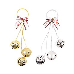 Decoration Xmas Hanging Bells 2 Asst