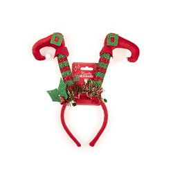 Headband Novelty Xmas w Elf Boots