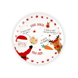 Printed Xmas Ceramic Plate 27cm