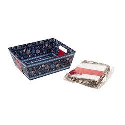 Gift Box Hamper Basket Set 31x24x11.6cm 3 Asst