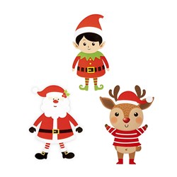 Decoration Hanging Paper EVA Xmas 32x66cm 3 Asstd