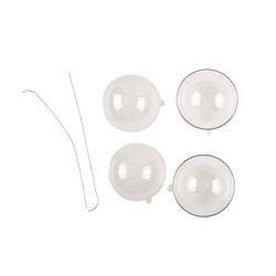 Decoration Xmas Ornaments Bauble 2pk Fillable