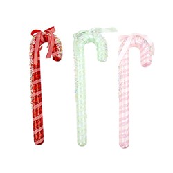 Decoration Xmas Ornaments Candy Cane 3 Asst