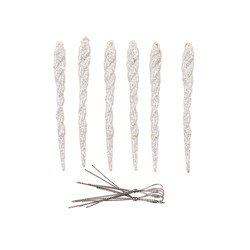 Decoration Xmas Ornaments White 5pk