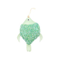 Decoration Xmas Ornaments Fish Green 20cm