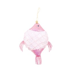 Decoration Xmas Ornaments Fish Pink 20cm