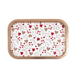 Printed Xmas Metal Plate Serving 34x23cm