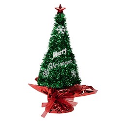 Decoration Xmas Table Tinsel Tree 26cm
