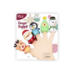 Xmas Novelty Finger Puppet Set 5pk