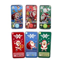 Xmas Game Handheld Water Ring Toss 14x7cm PDQ