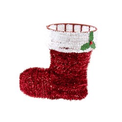 Decoration Xmas Table Tinsel Candy Boot Bowl Basket