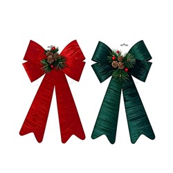 Bow Xmas 22x40cm 2 Asst