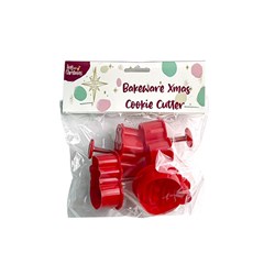 Bakeware Xmas Cookie Cutter w Spring Release 4pk Asst