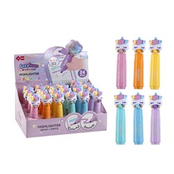 Lazy Star Highlighter Unicorn Design 6 Asstd 27 x 91mm SRT