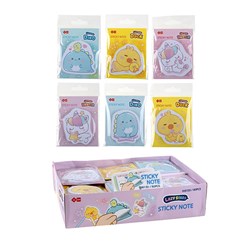 Lazy Star Note Sticky Animal Shape 3 Asstd Unicorn Duck