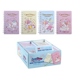 Lazy Star Notebook Card Cover Printed Unicorn 110x70mm 138pg