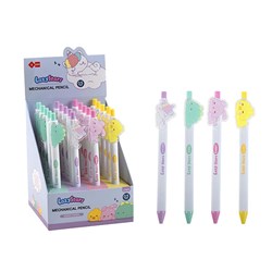 Lazy Star Pencil Mechanical w Cute Sleeping Animals Topper