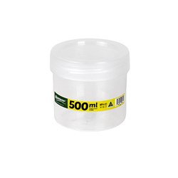 Container Screw Stack Plastic Storage Jar Clear 500ml