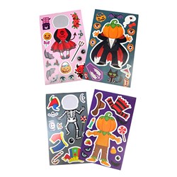 Boo Crew DIY Sticker Character 8 Asst PDQ