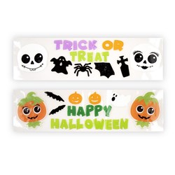 Boo Crew Decoration Stickers Window 15x55cm 2 Asst