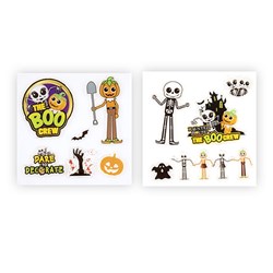 Boo Crew Decoration Stickers Window 20x20cm 2 Asst
