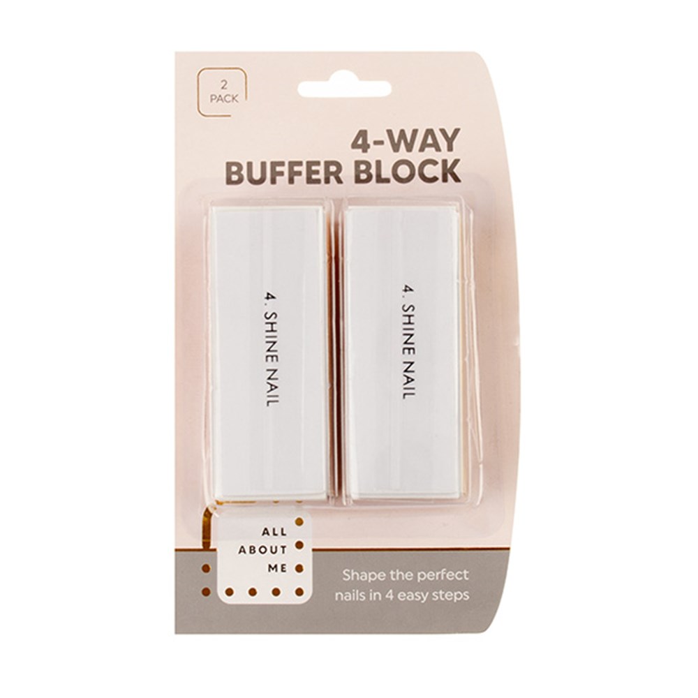 60037 Nail Buffer Block 4 Way Pk2 Dats