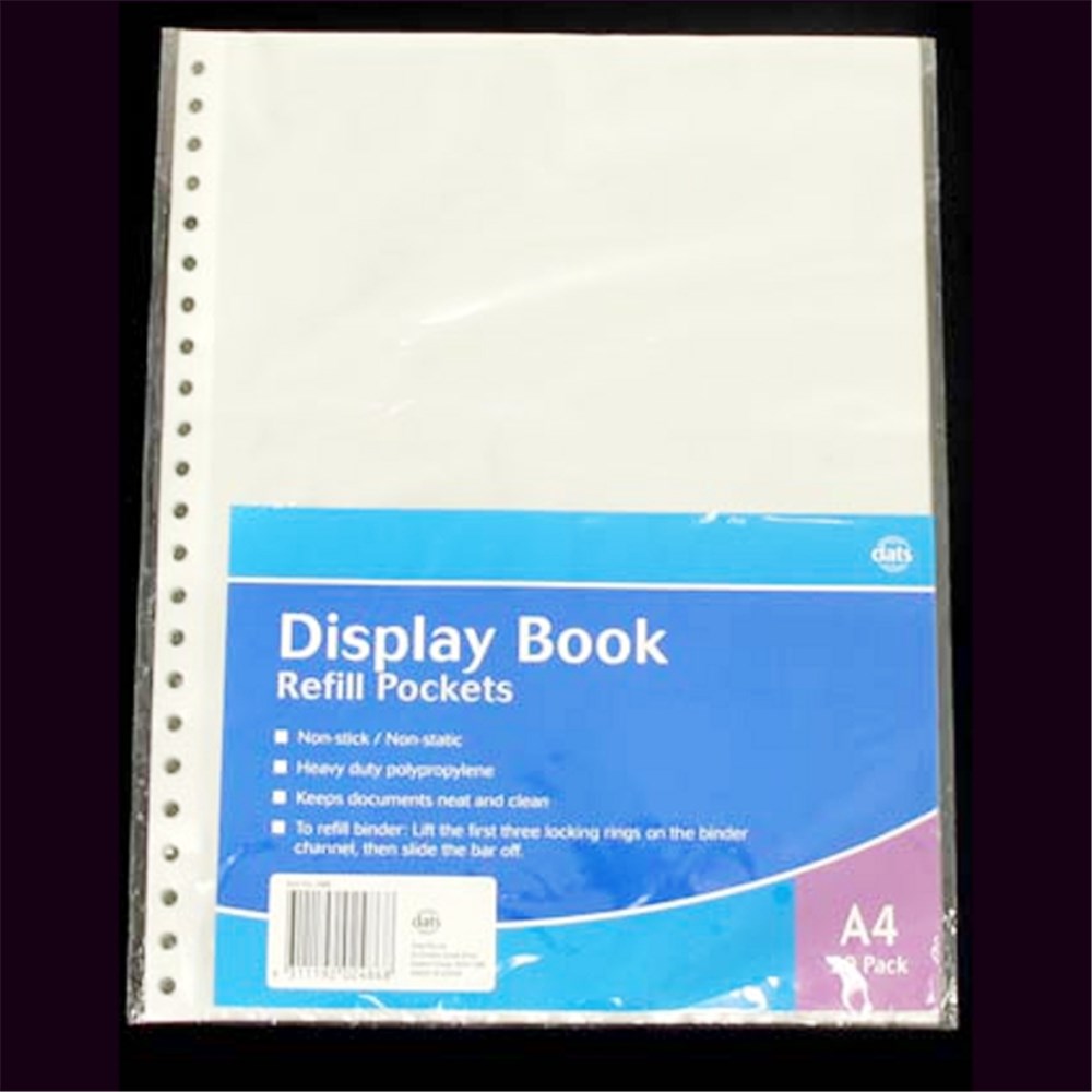 2486 Display Book Refill A4 20pk Dats