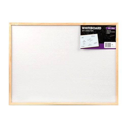 50491 Whiteboard Wooden Frame 600x450mm Dats