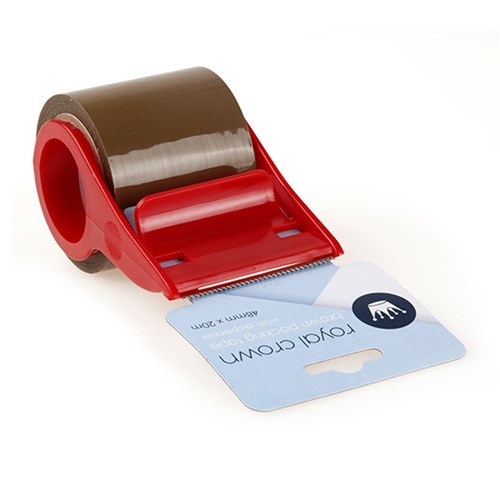 52576 Tape Packing Brown 1Pk w Dispenser 48mmx20M 45 Micron Dats