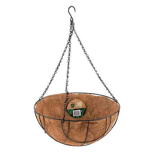 61241 Hanging Basket w Liner 40cm PDQ Dats