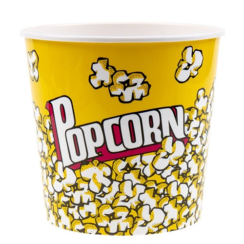 61545 Popcorn Holder Plastic Round 20x19.5cm Dats