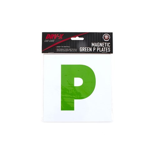 64280 P Plate Green For All Except WA VIC 2Pk Dats