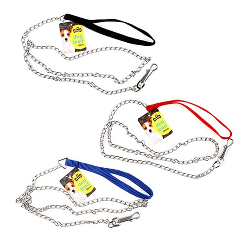 65804 Dog Lead Chain 3 Asstd Colours Size 0.2x120cm Dats