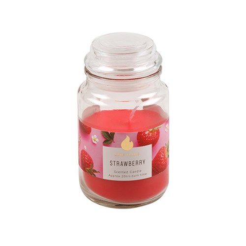 68144 Candle Scented in Jar w Lid Strawberry Dats