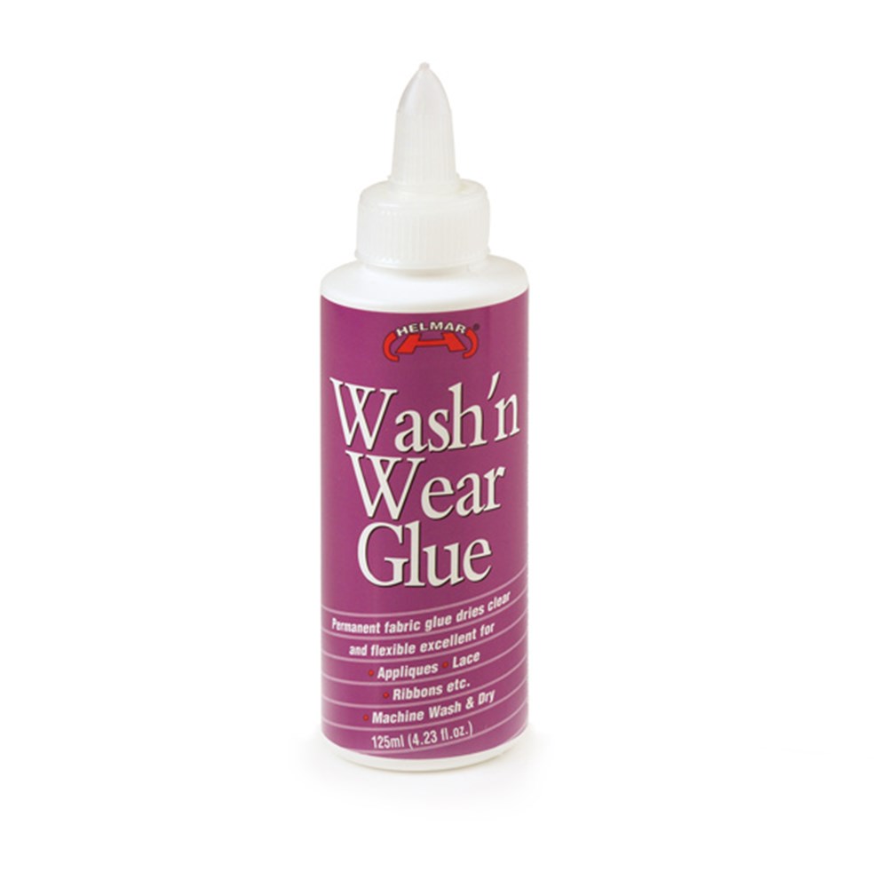 57696 Helmar Wash and Wear Fabric Glue 125ml Dats