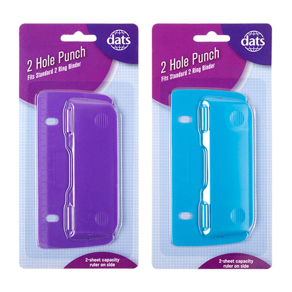 59800 Hole Punch 2 Hole For Binder 2sheet Capacity 2 Asstd Dats