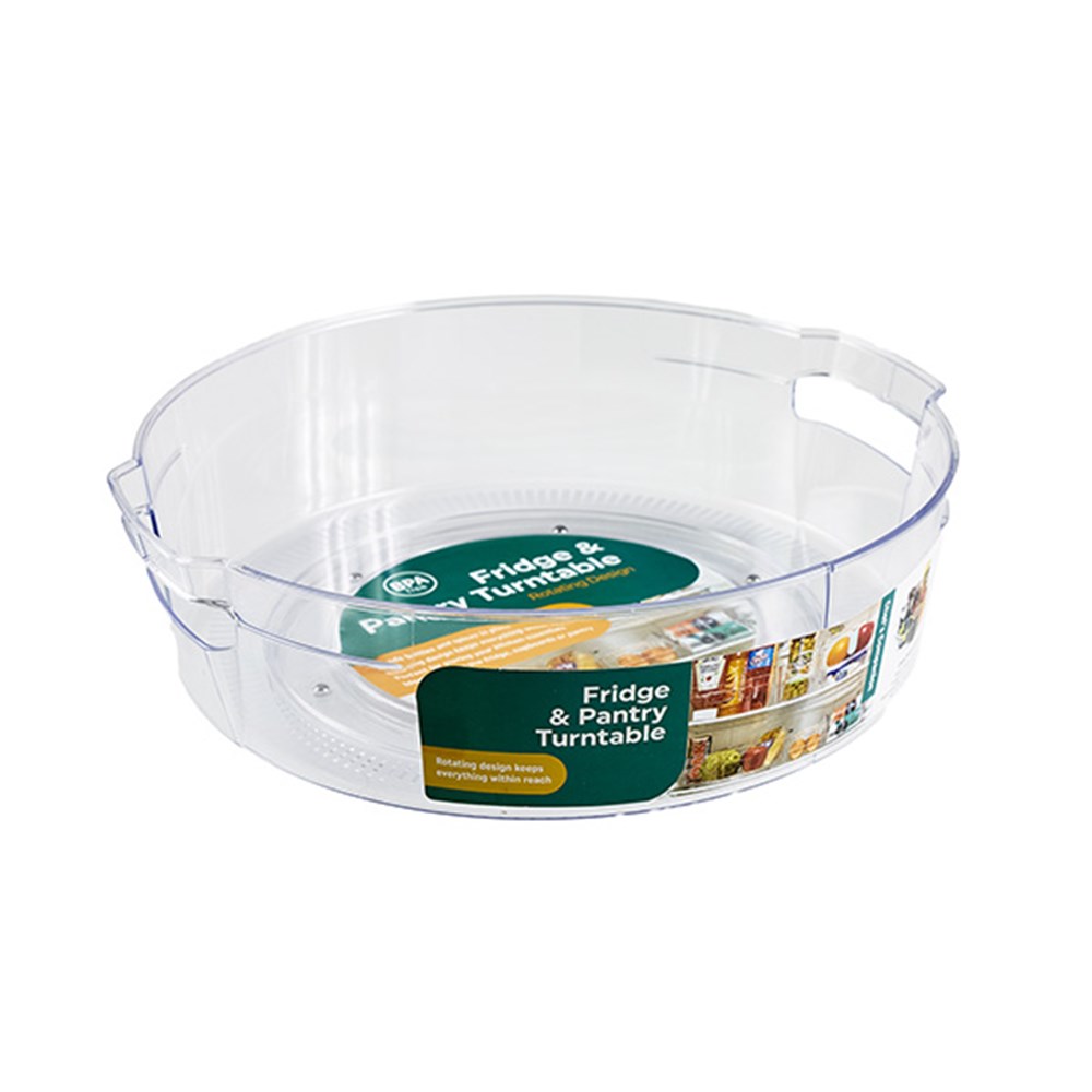 59816 Organiser Pantry Turntable Round PS Clear 27.8 x 7.5cm Dats