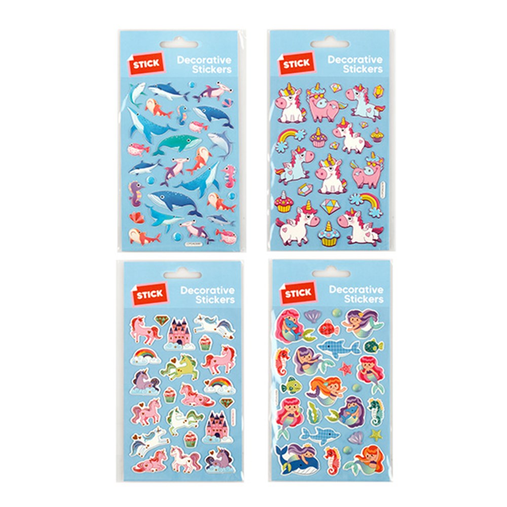 61251 - Stickers Kids Decorative 4 Asstd Cute Designs - Dats