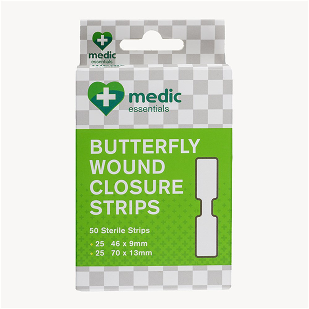 61371 Bandage Butterfly Wound Closure Strips 2 Sizes 50Pk Dats