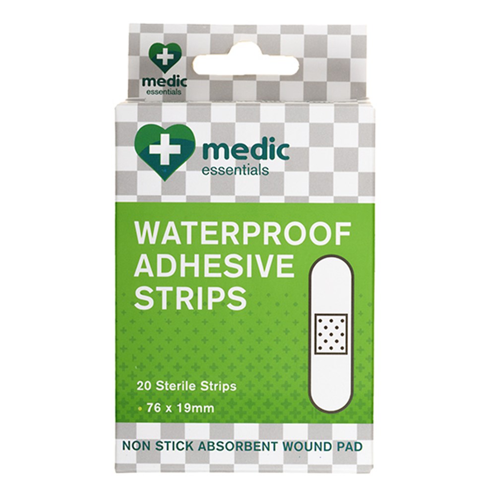 61379 Adhesive Strips Clear Waterproof Pk20 76x19mm Dats