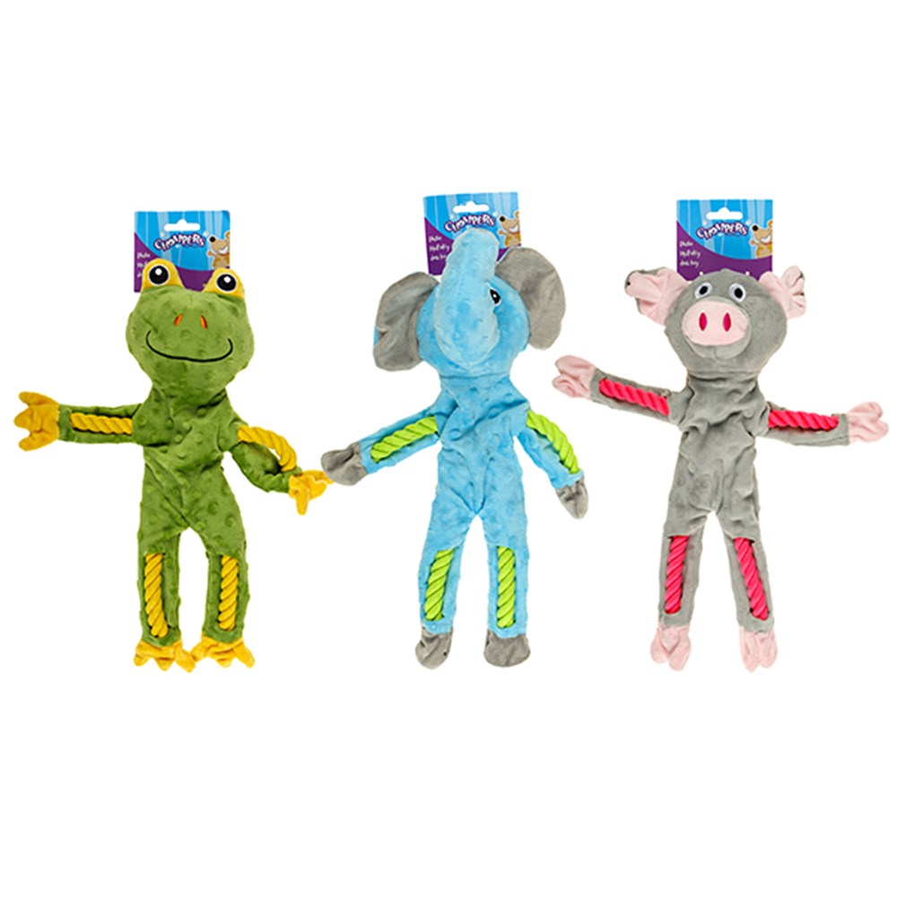 62998 Dog Toy Plush Animal Character 39x32cm 3 Asstd Dats