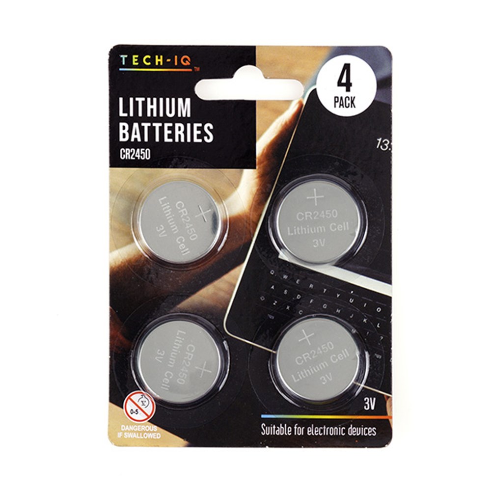 63348 Batteries 3V Lithium 4pk CR2450 Dats