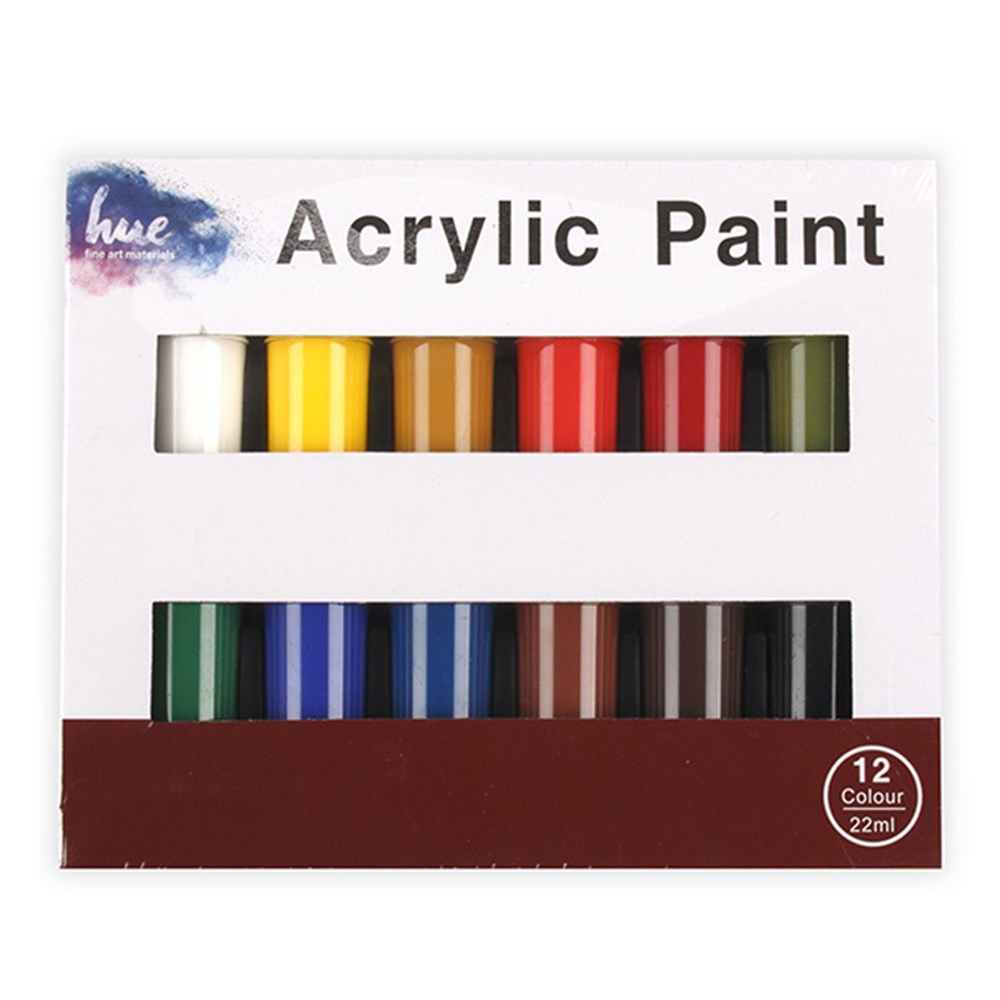 65428 Acrylic Paint Jars 12Pk 22ml Dats