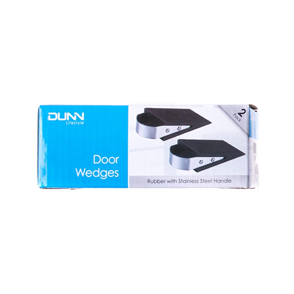 65461 Security Door Wedge S/Steel w Rubber 2Pk Dats