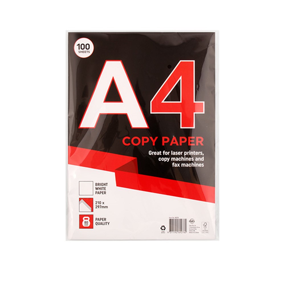69276 - Copy Paper A4 80gsm 100pk P2.1.2 FSC Mix Credit - Dats