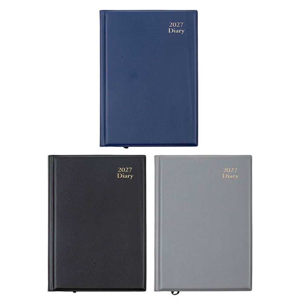 74193 - Diary Office Padded PVC A5 DTP 3 Asstd P8.6 FSC Mix Credit - Dats
