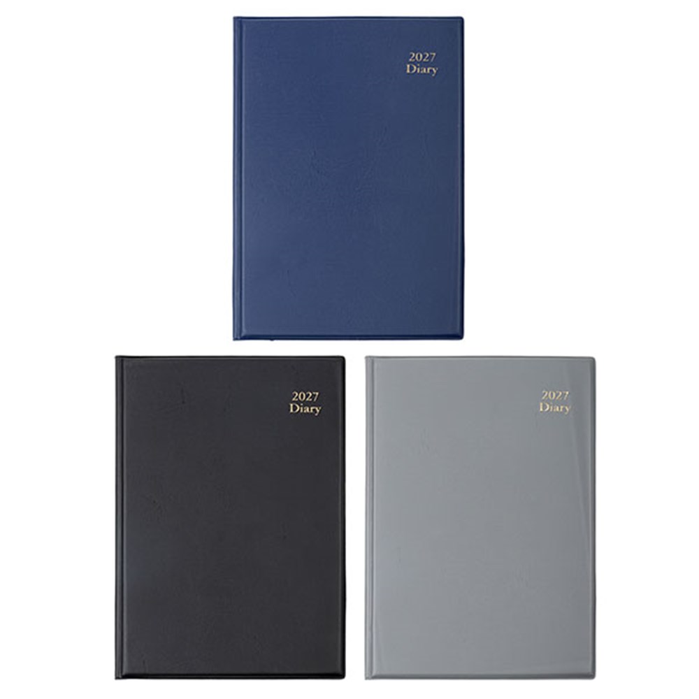 74197 - Diary Office Padded PVC A4 DTP 3 Asstd P8.6 FSC Mix Credit - Dats